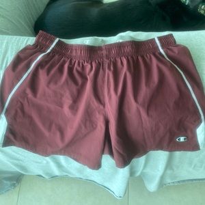 Maroon champion workout shorts